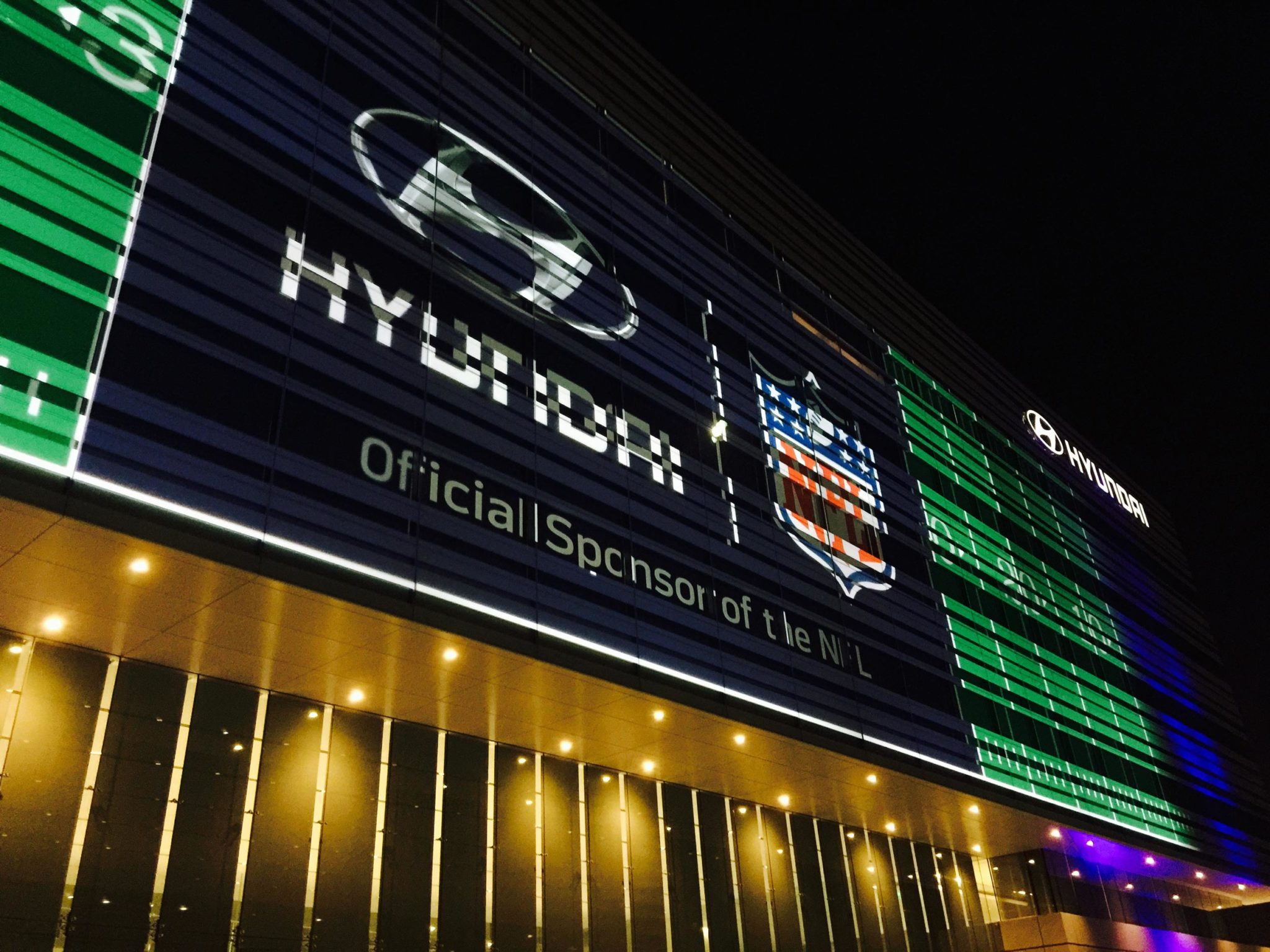 Hyundai NFL Projection Mapping NFL 2015