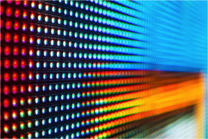 Close-up LED Pixels