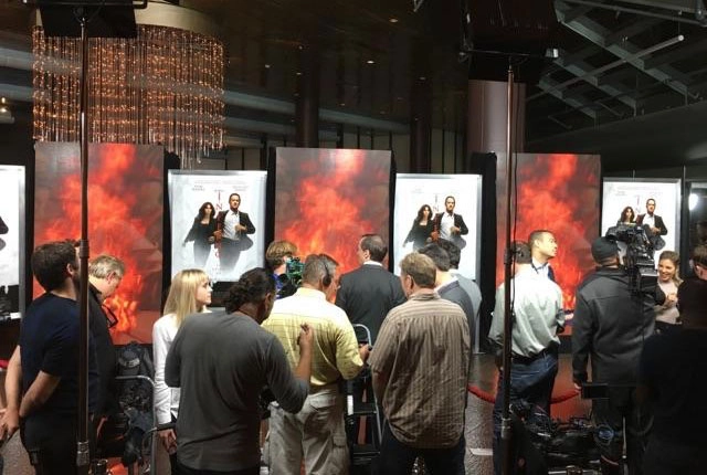 Smaller image of the indoor LED walls for Inferno movie premiere