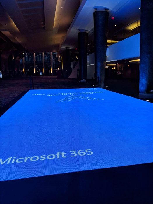 Image of LED floor in Orlando, FL for Microsoft