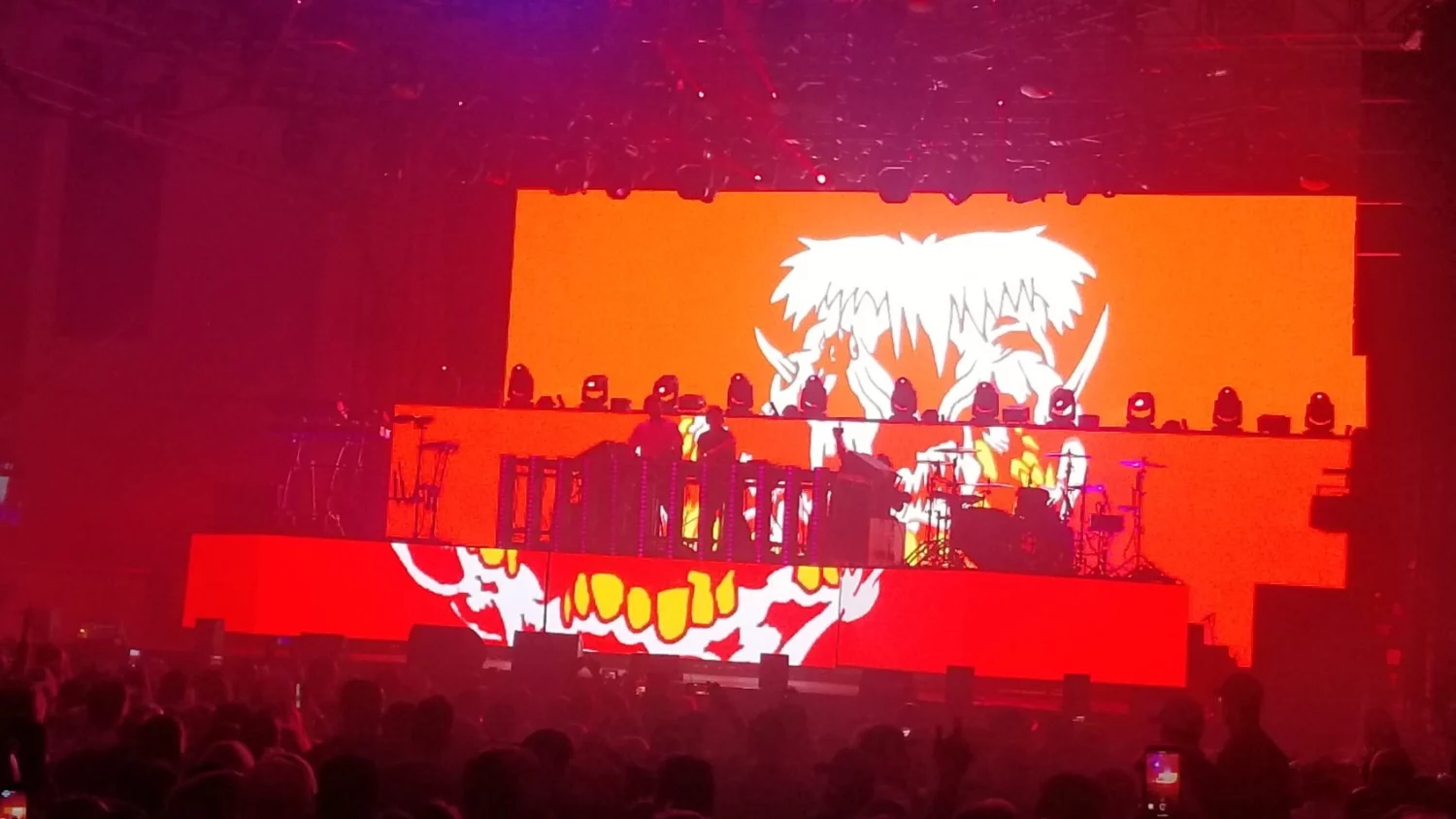 Image of LED display at Chainsmokers Performance