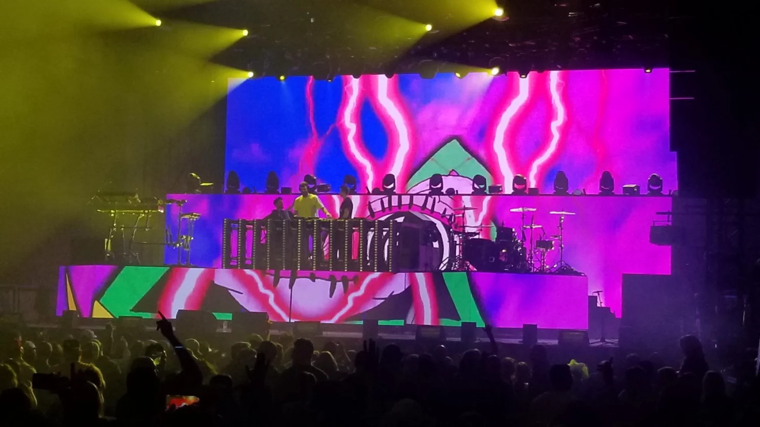 Image of LED display at Chainsmokers Performance