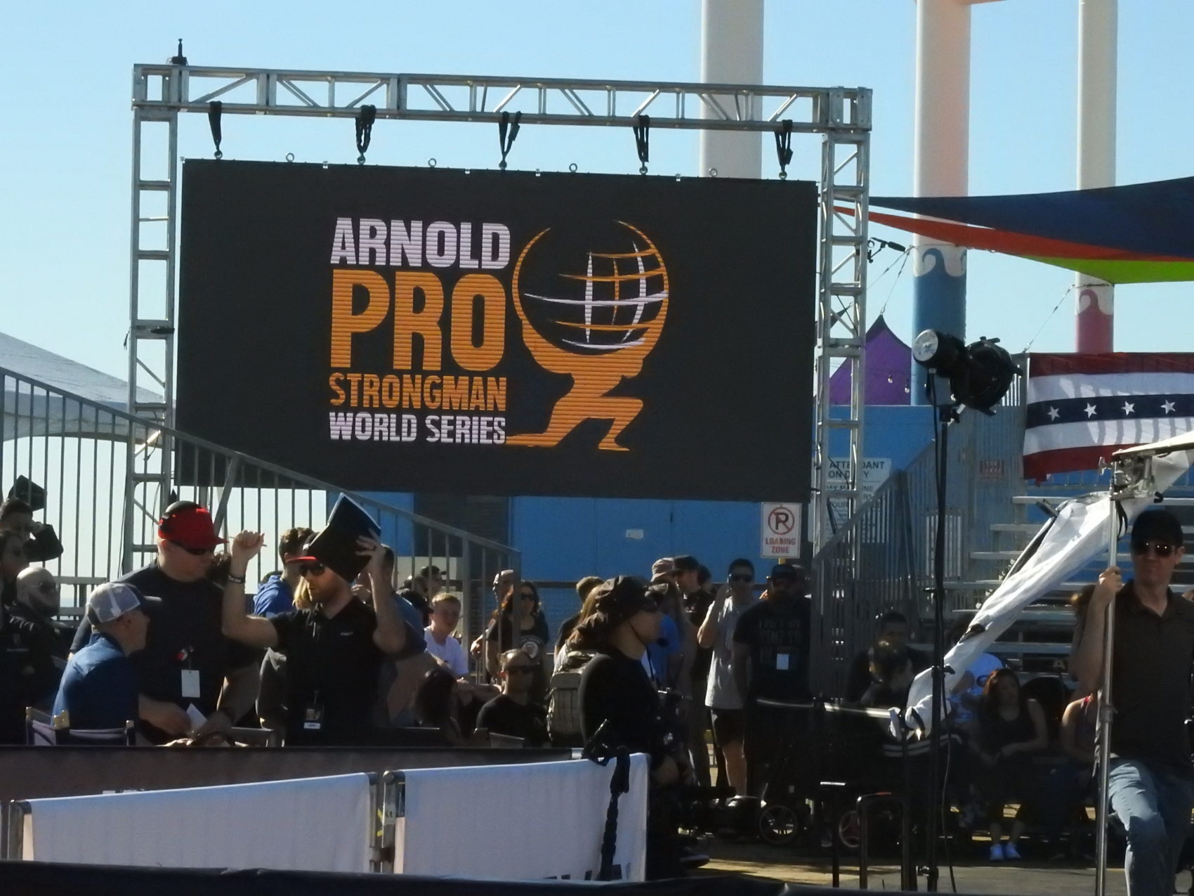 Image of LED Display at the Arnold Pro Strongman World series