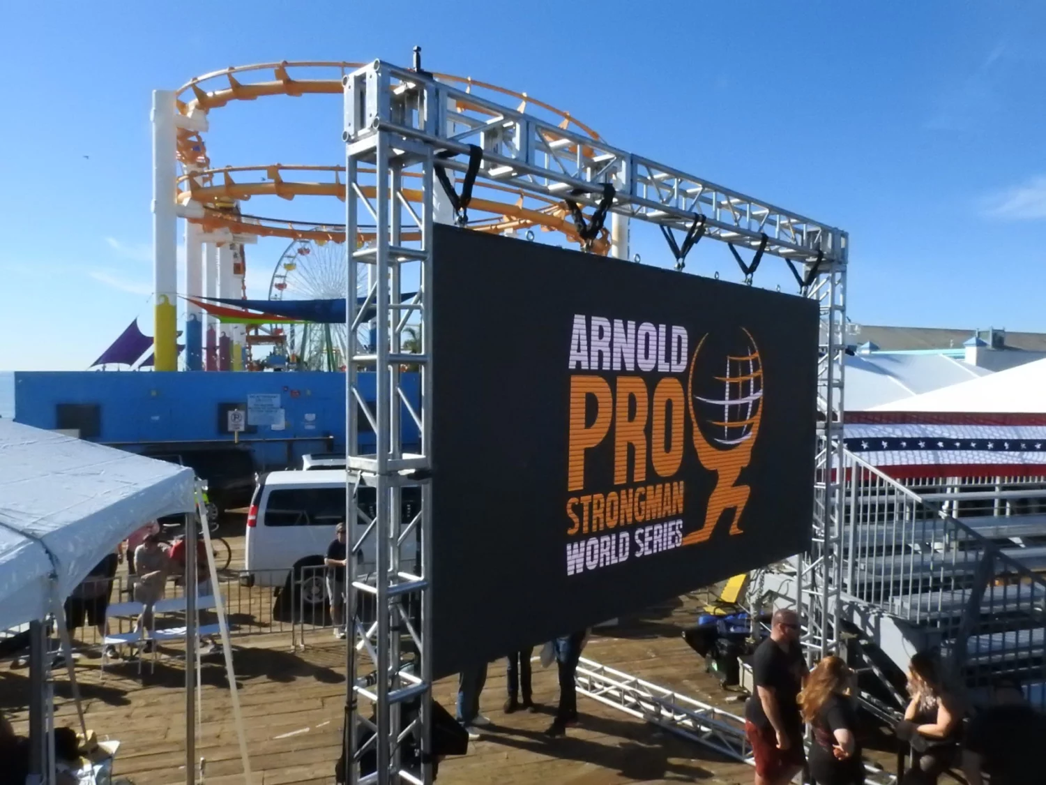 Image of LED Display at the Arnold Pro Strongman World series