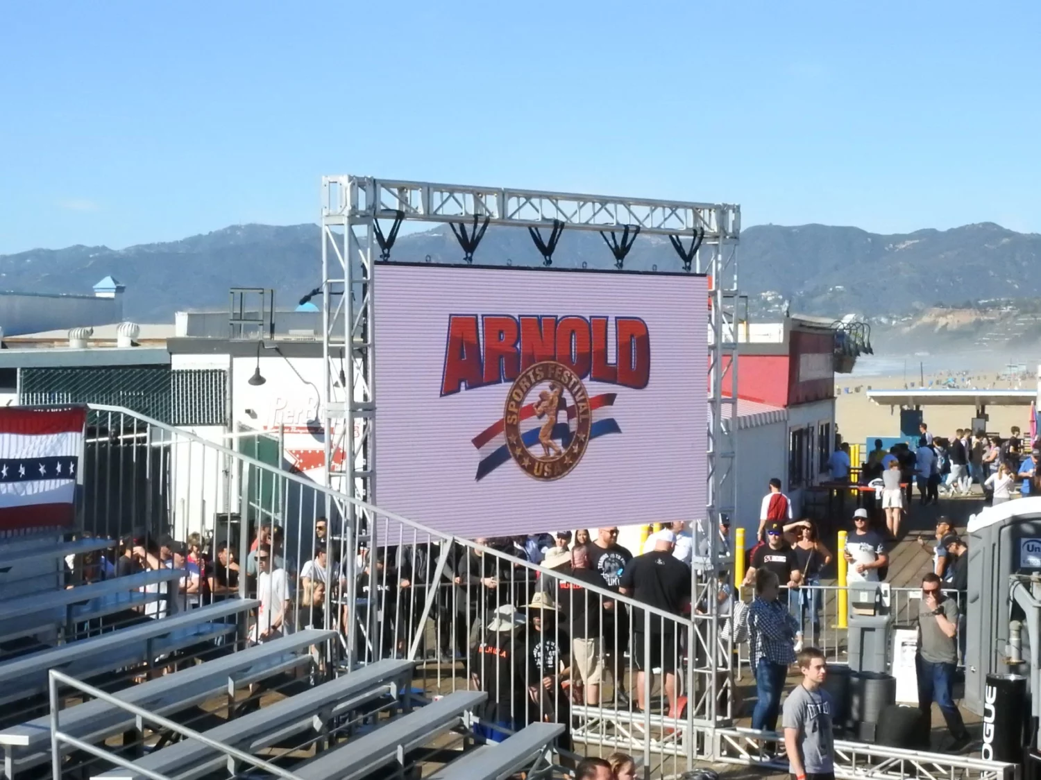 Image of LED Display at the Arnold Pro Strongman World series