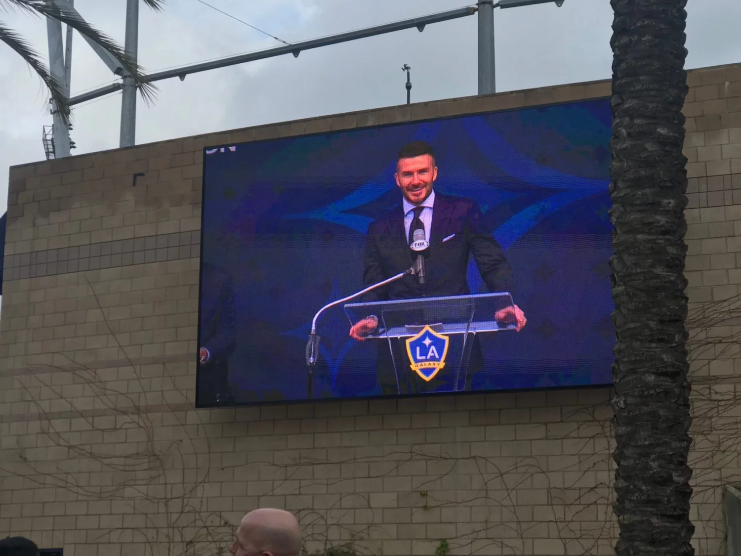 Image of LED Display at event for US Soccer and Los Angeles