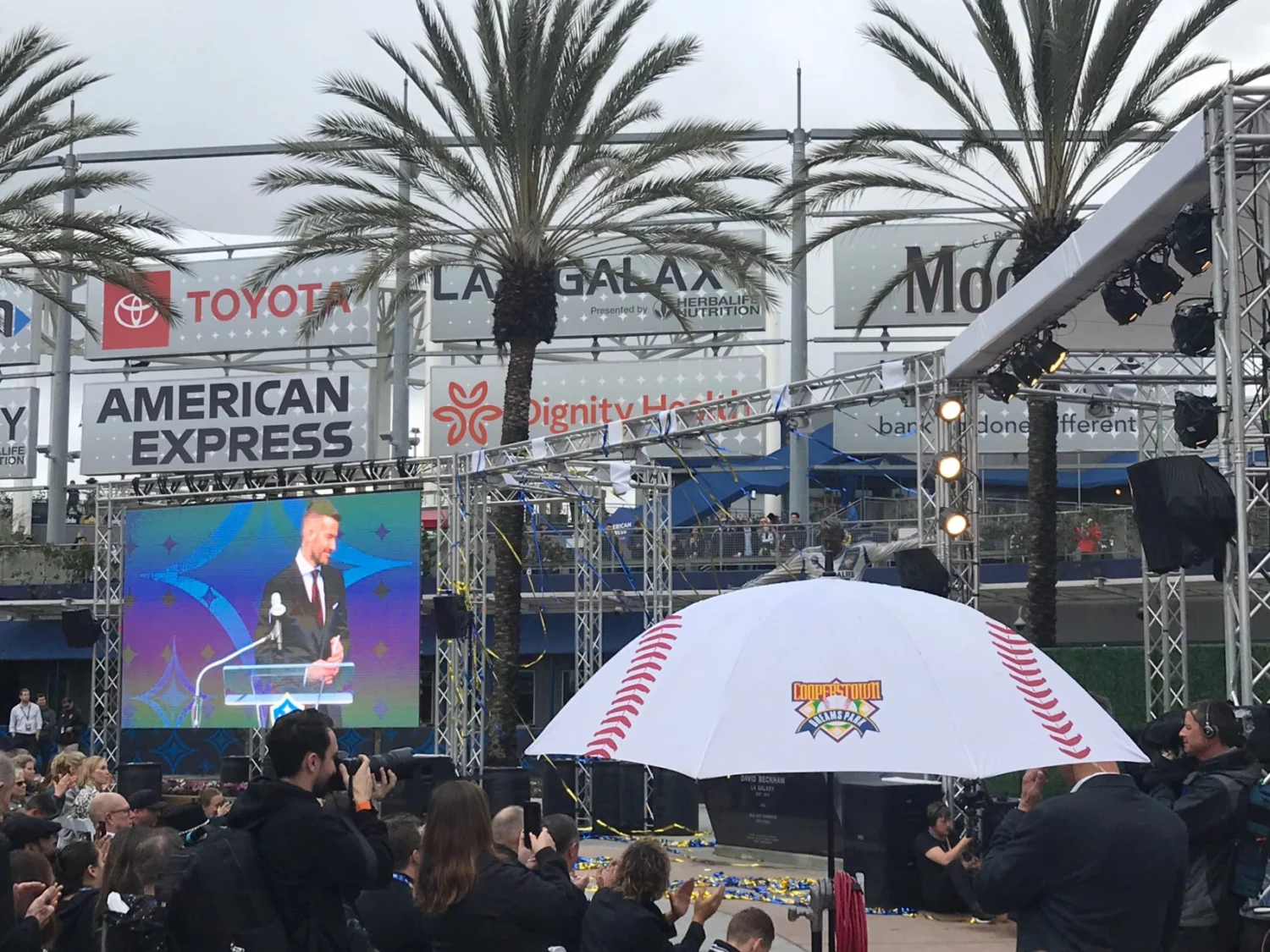 Image of LED Display at event for US Soccer and Los Angeles