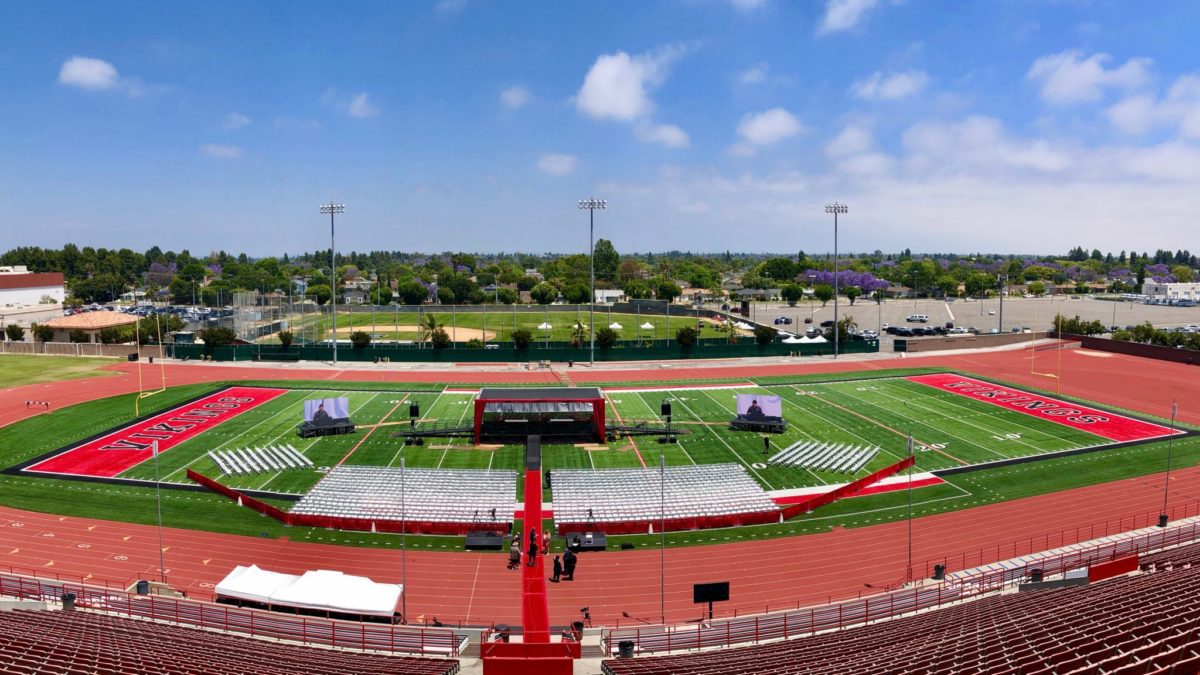 Image of LED Display at LBCC graduation