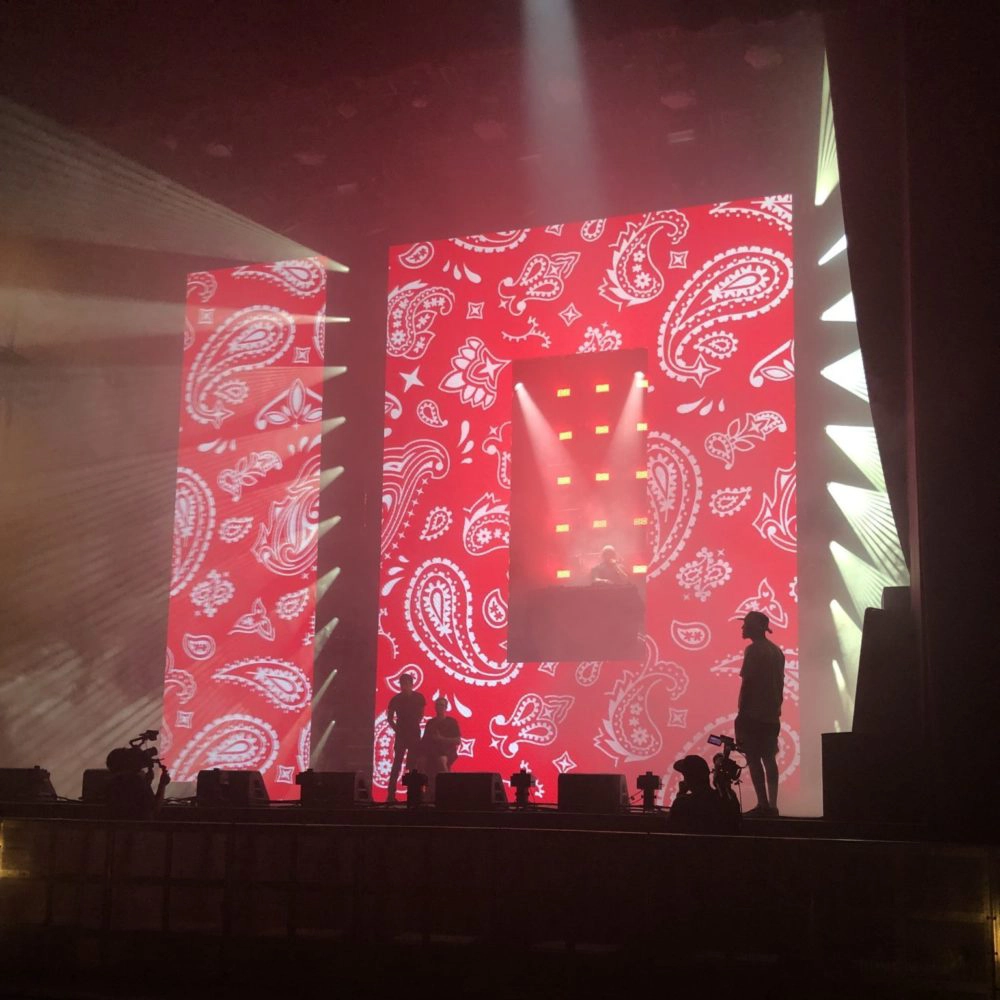 Image of LED display at DJ Mustard Performance
