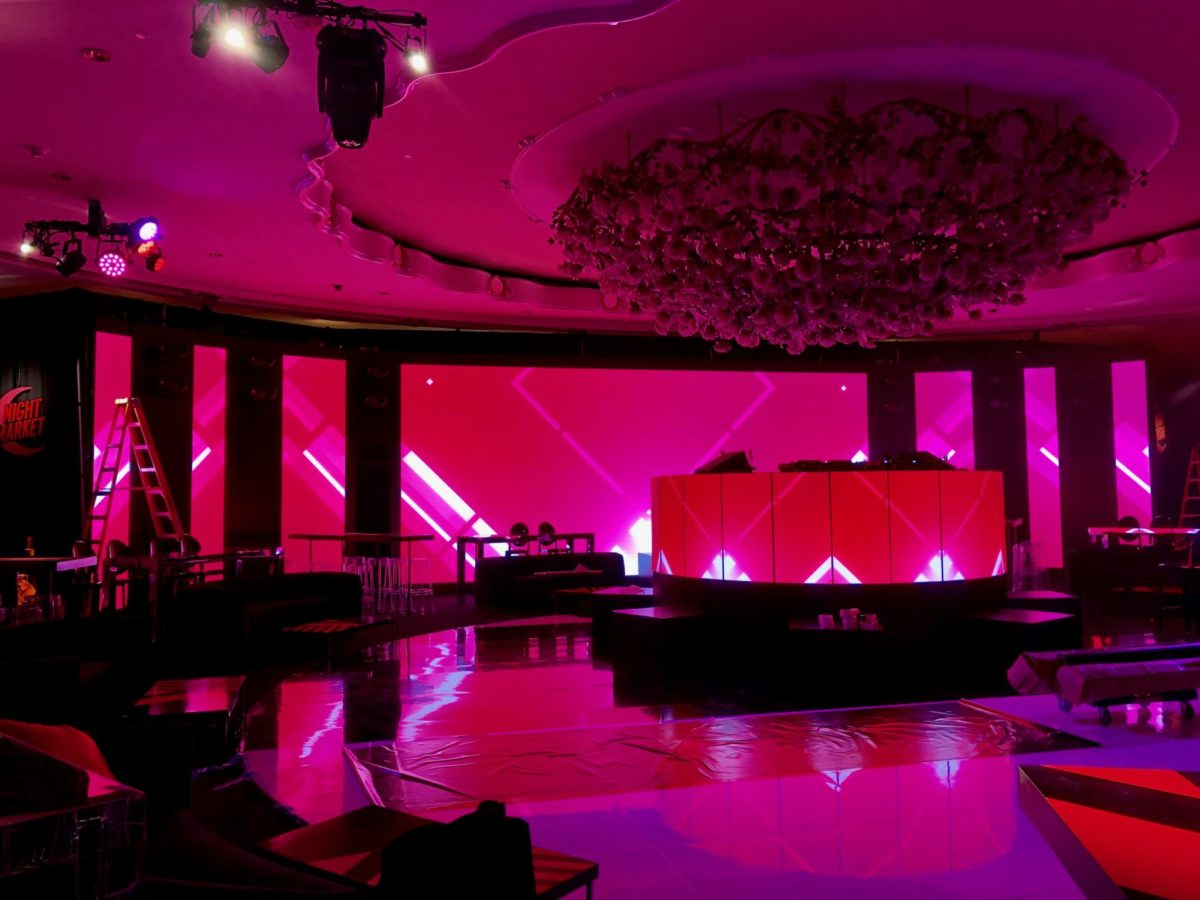 Image of LED panels for performer Marshmellow