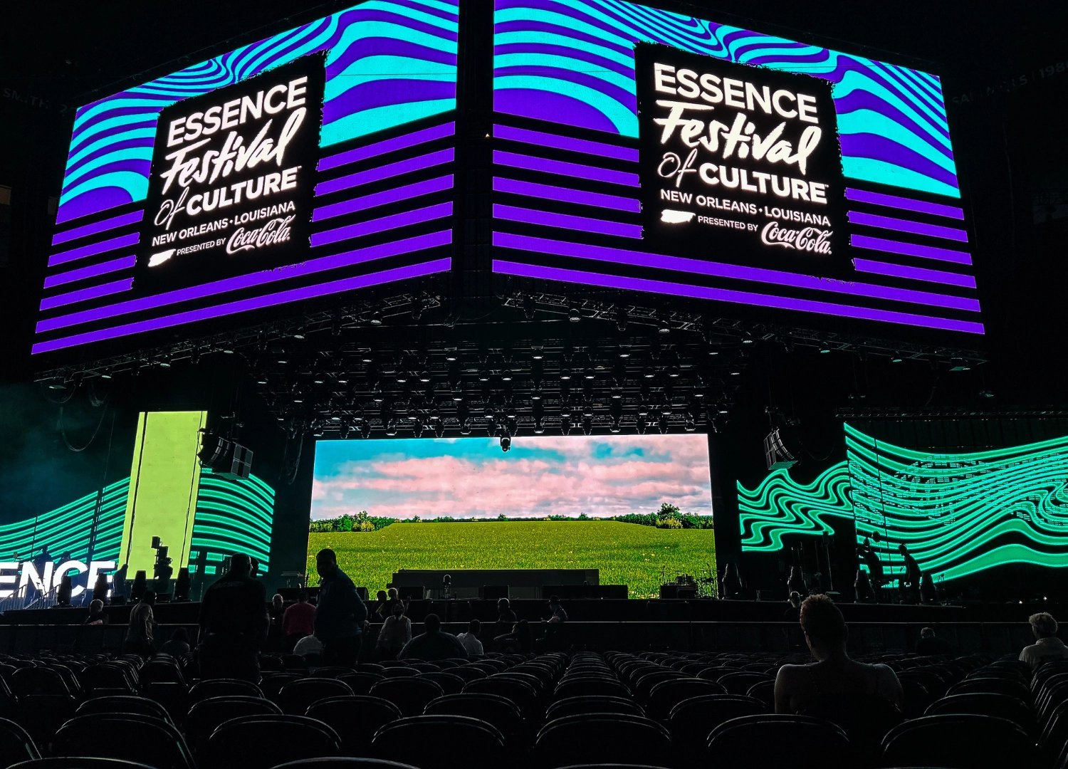 Image of LED stage at Essence Festival of Culture 2023