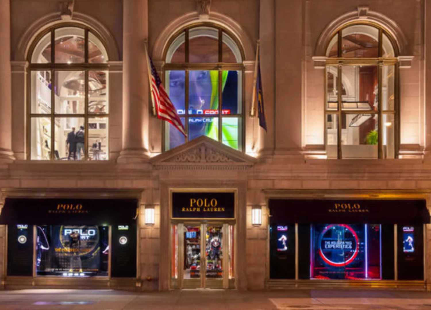 Image of LED Holographic Interactive display for Ralph Lauren Polo store