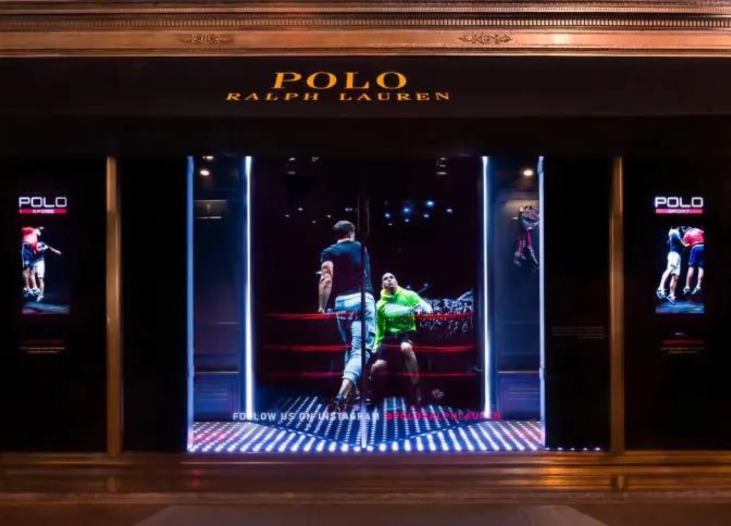Image of LED Holographic Interactive display for Ralph Lauren Polo store
