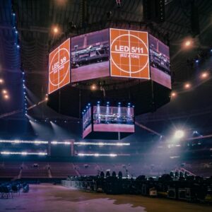 jumbotron in stadium setting